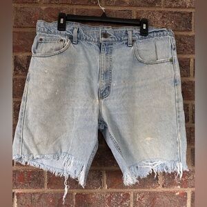 Vintage 90’s Light Wash Carhartt Distressed Cutoff Grungy Jorts